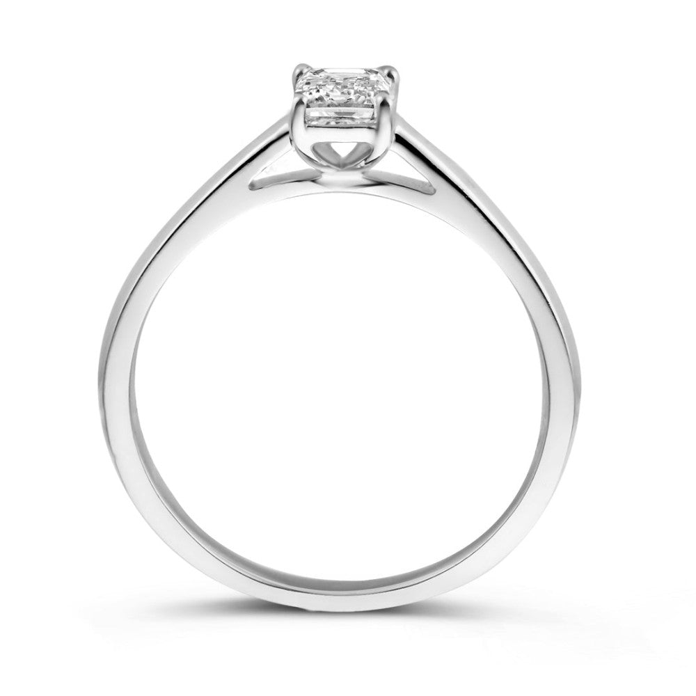Anillo Nora 0,30 crt. oro blanco