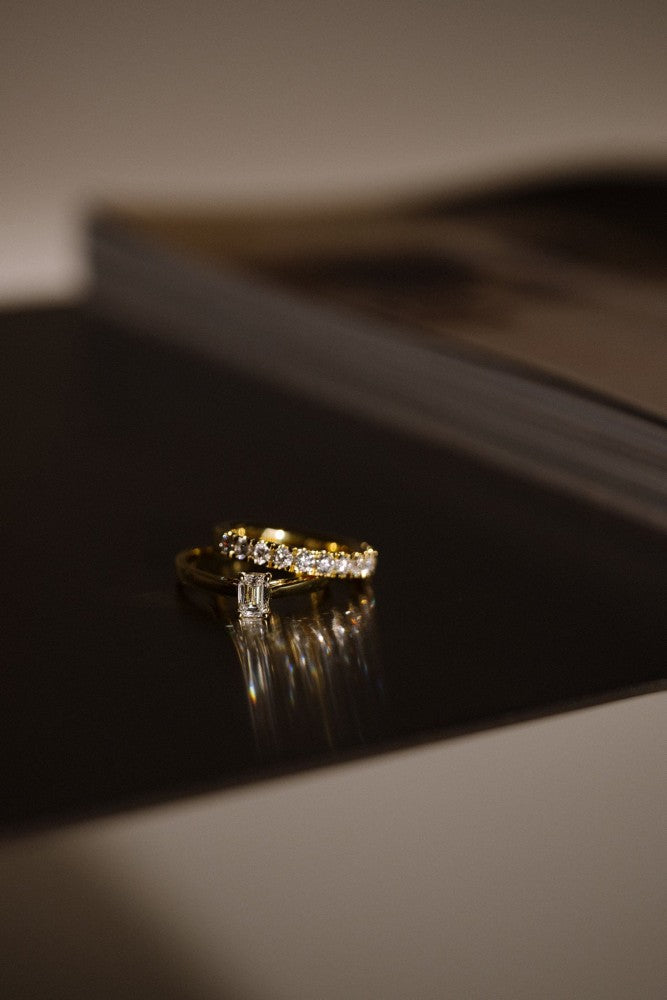 Anillo Nora 0,50 crt. oro amarillo