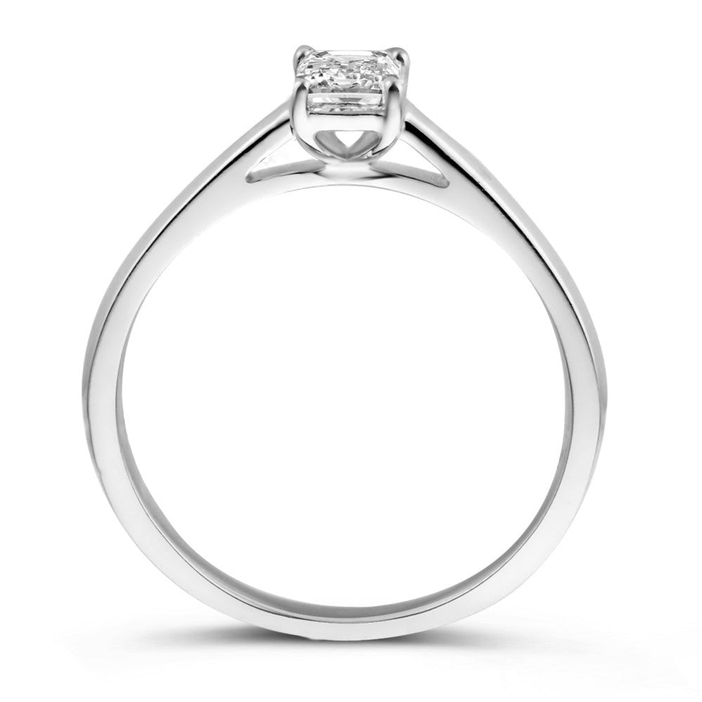 Anillo Nora 0,50 crt. oro blanco