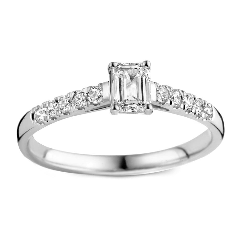 Anillo Nora Royal 0,48 crt. oro blanco