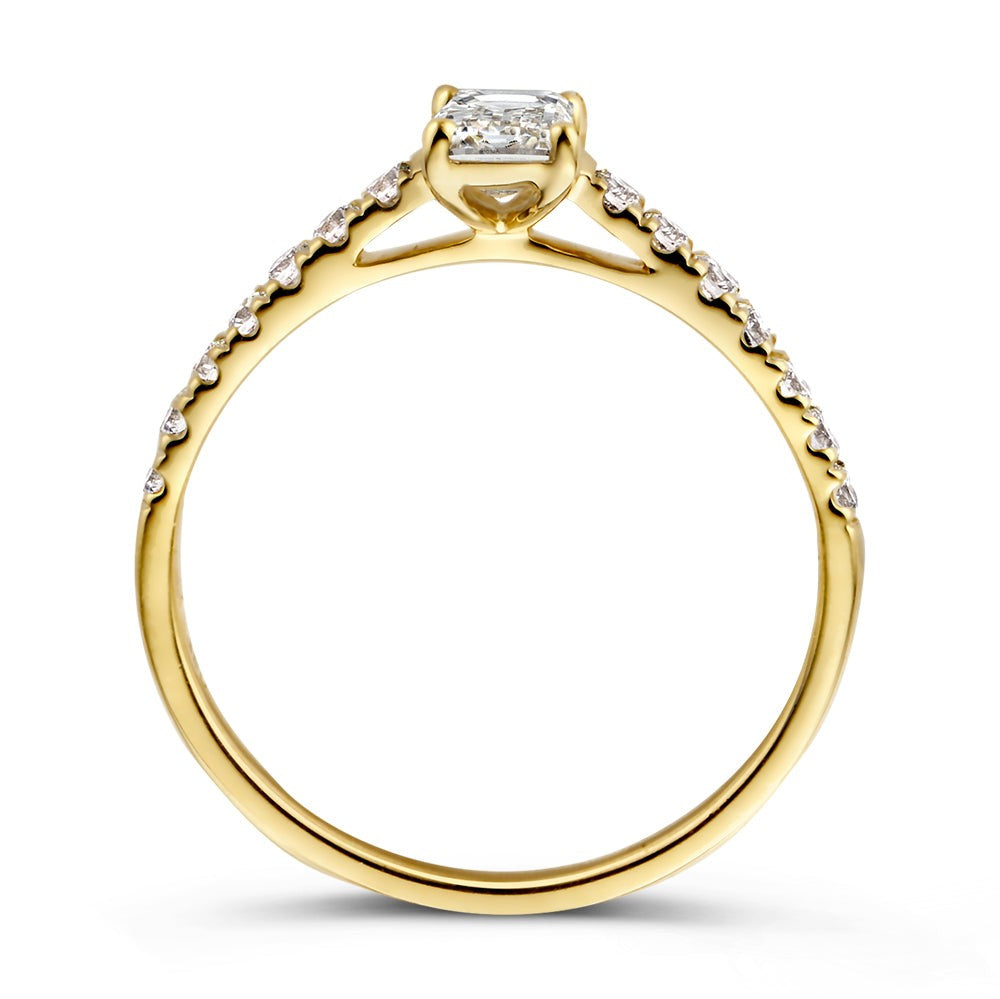 Anillo Nora Royal 0,75 crt. oro amarillo