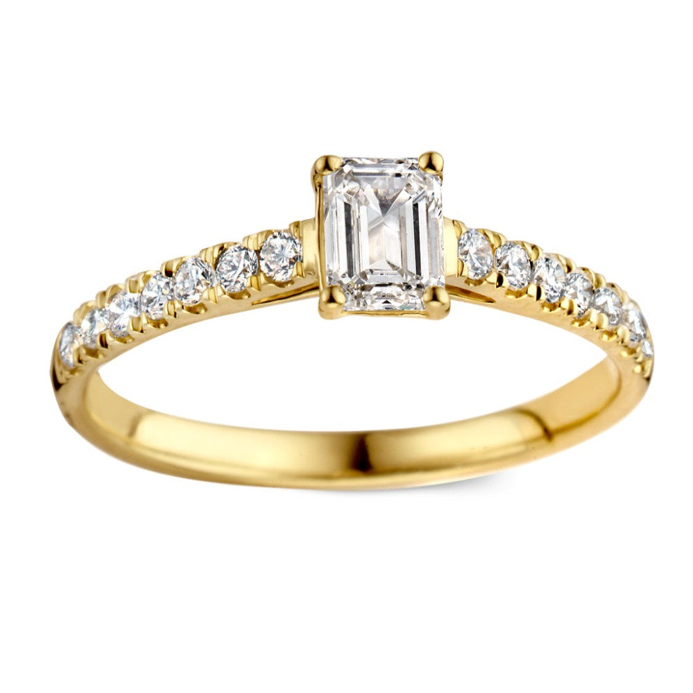 Anillo Nora Royal 0,75 crt. oro amarillo