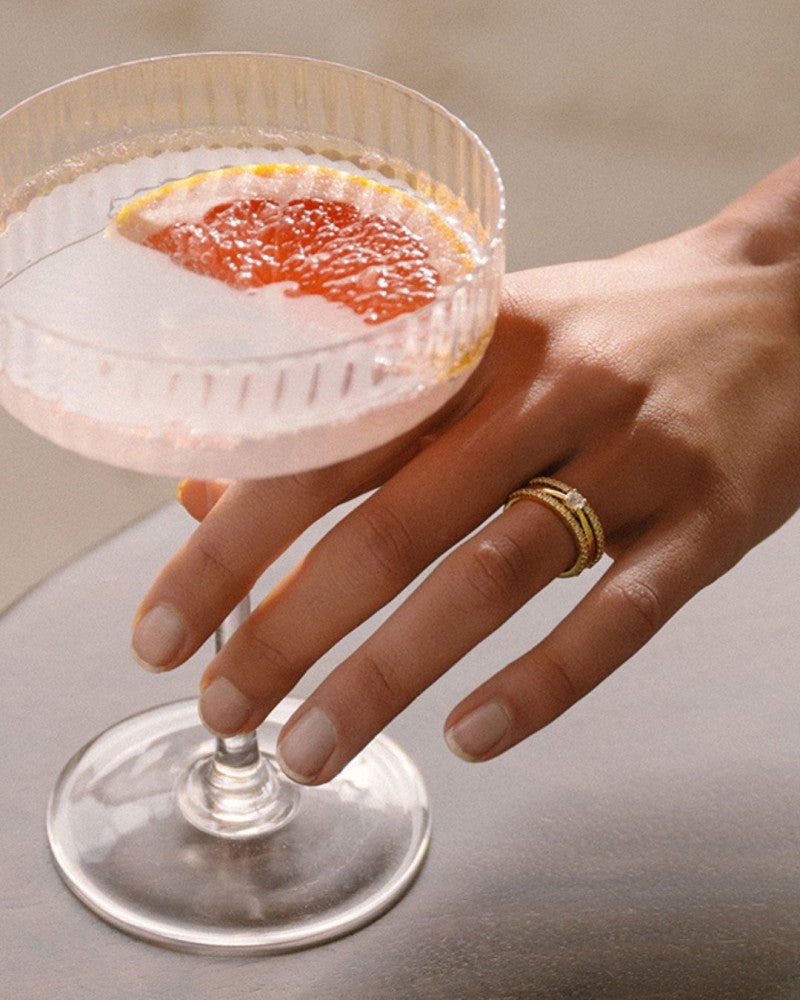 Anillo Olivia 0,20 crt. oro blanco
