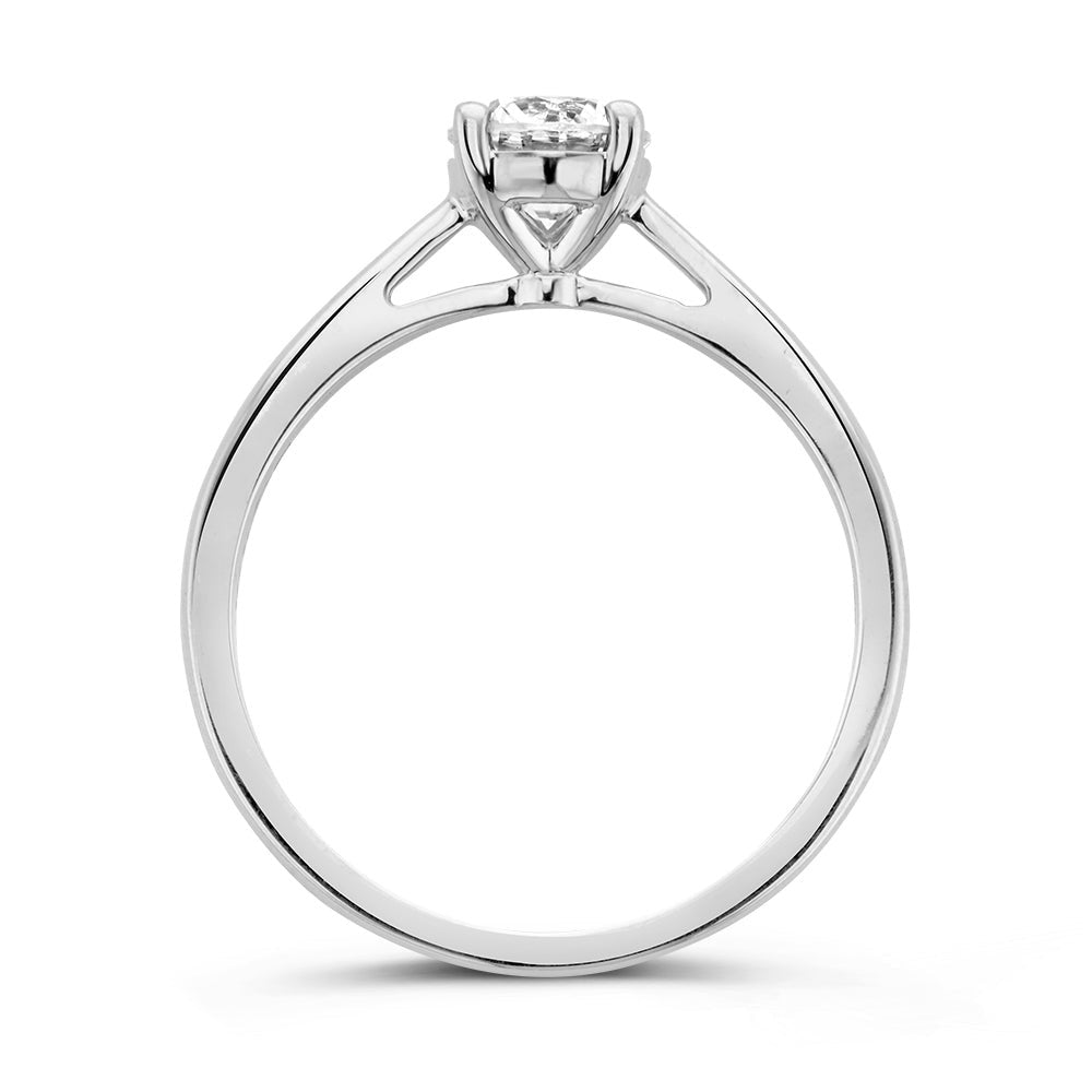 Anillo Olivia 0,75 crt. oro blanco
