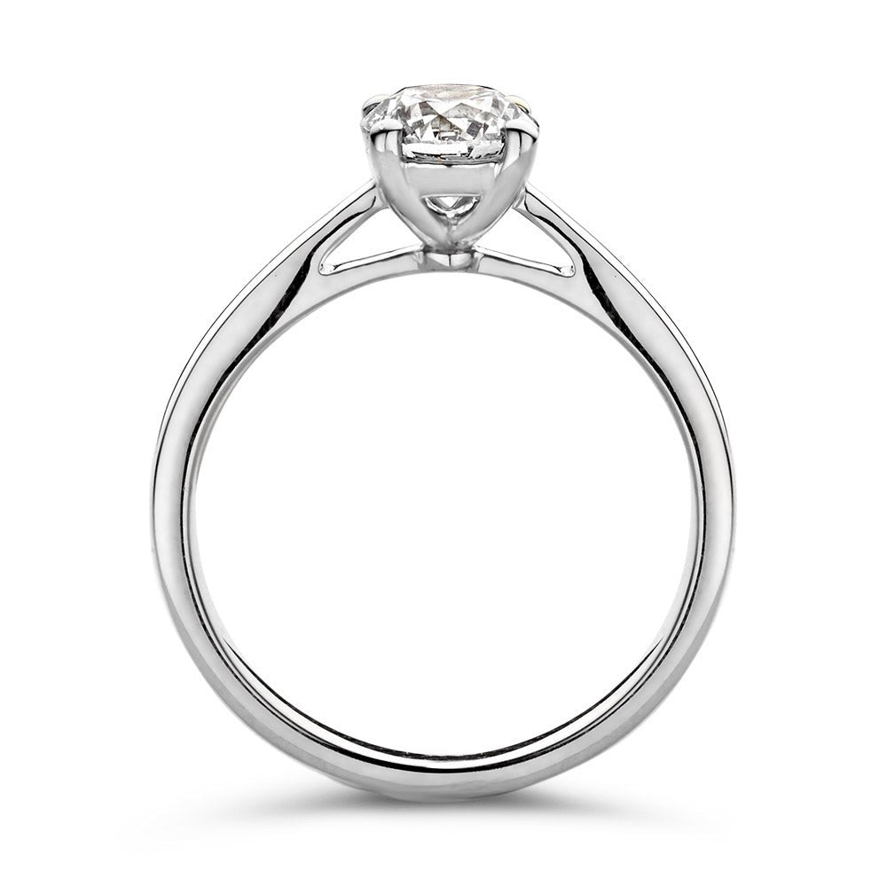 Anillo Olivia 1,00 crt. oro blanco