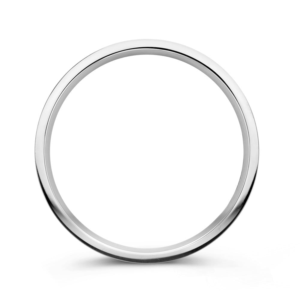 Anillo Sam 3mm oro blanco