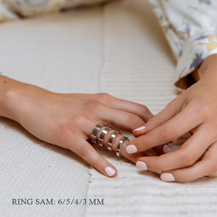 Ring Sam 6mm geelgoud
