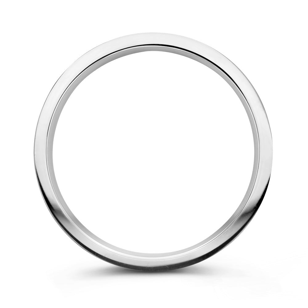 Anillo Sam 6mm oro blanco