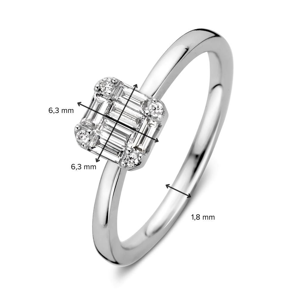 Anillo oro blanco diamante 0.29 crt.