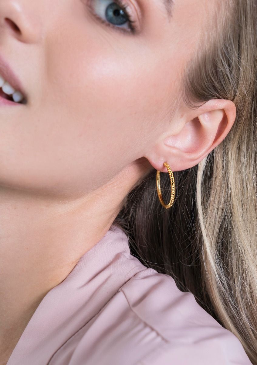 Zinzi Pendientes Chapado en Oro Zio2129 G