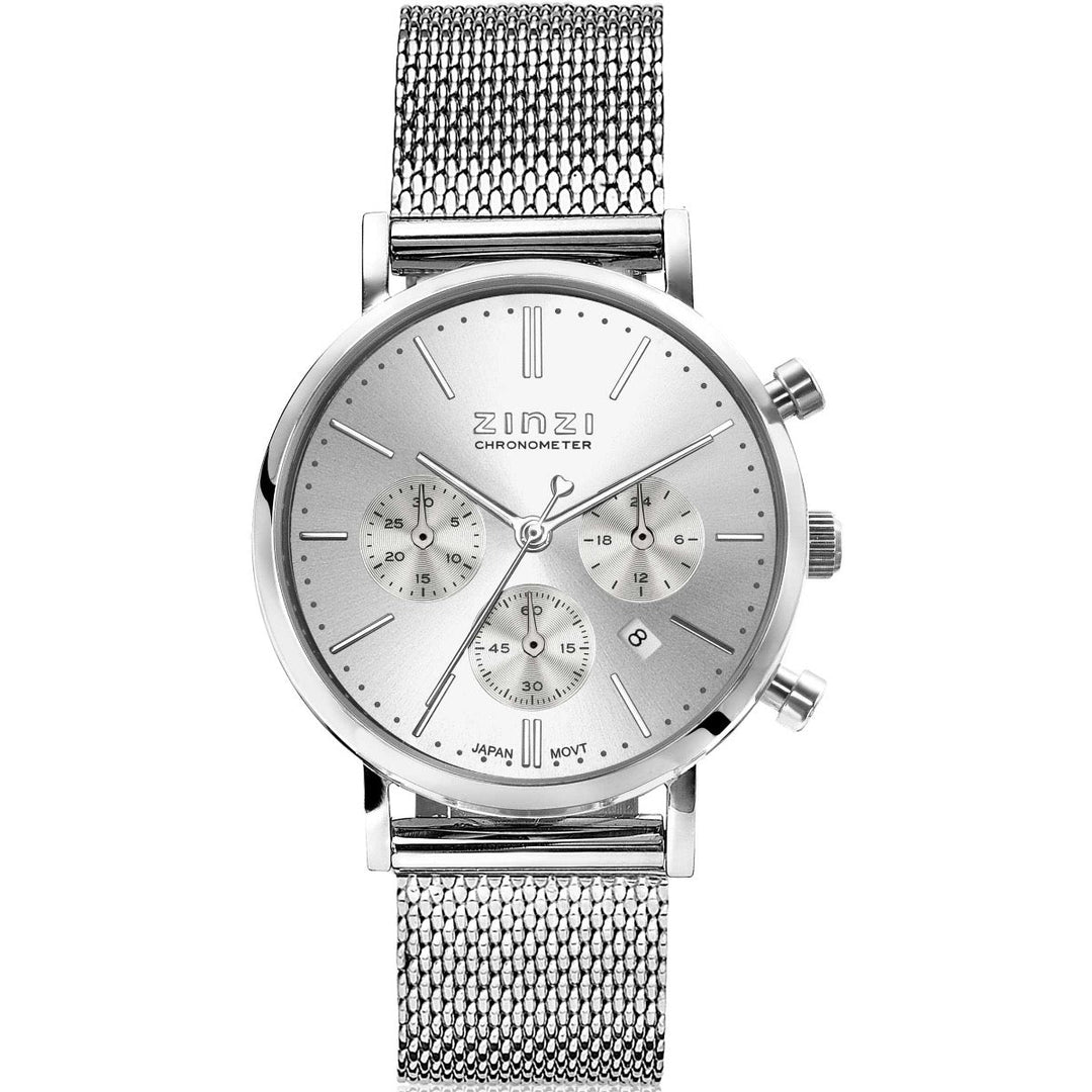 Zinzi Zilverkleurig Horloge Staal Ziw1502