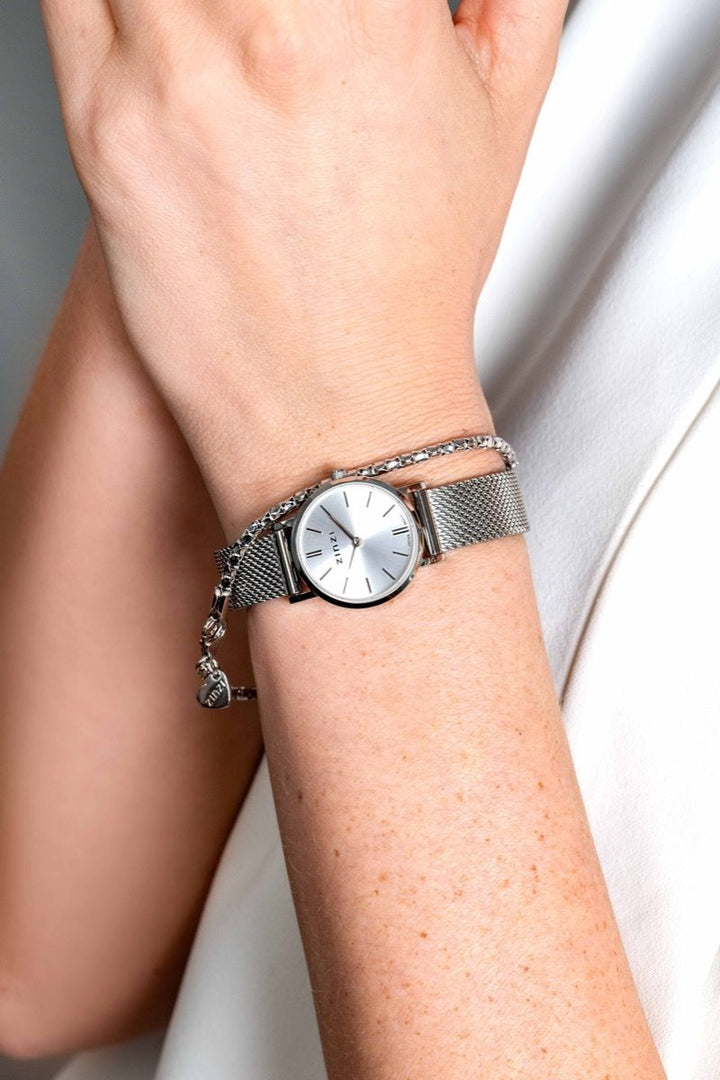 Zinzi Zilverkleurig Horloge Staal Ziw1802