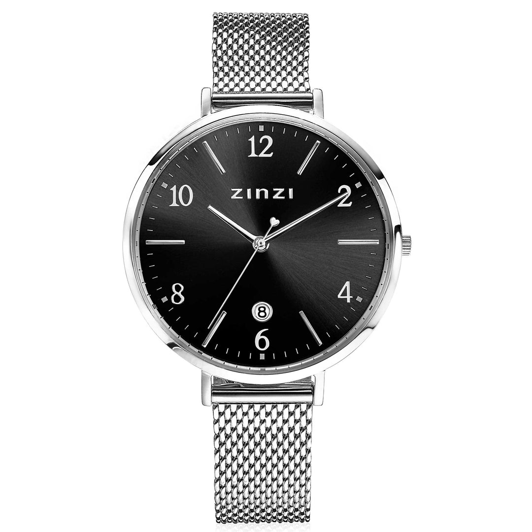 Zinzi Zilverkleurig Horloge Staal Ziw1401