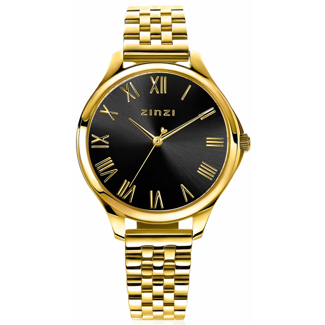 Zinzi Geelgoudkleurig Horloge Gold Plated Ziw1143