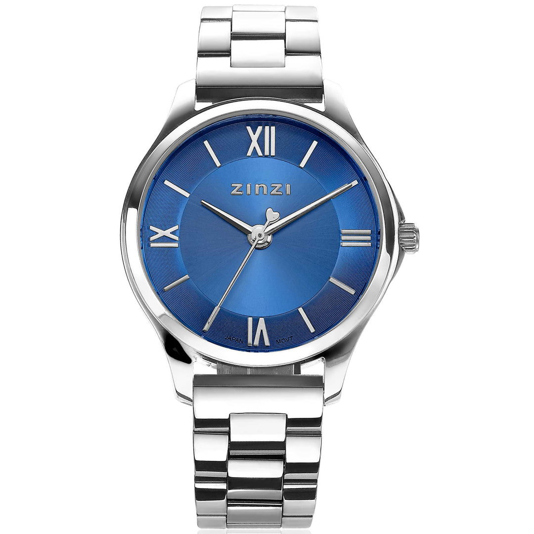 Zinzi Zilverkleurig Horloge Staal Ziw1242