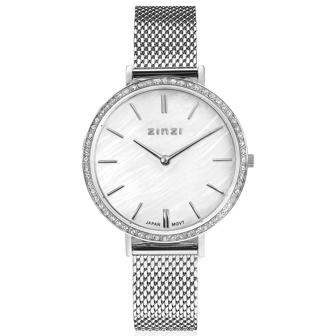 Zinzi Zilverkleurig Horloge Staal Ziw1317
