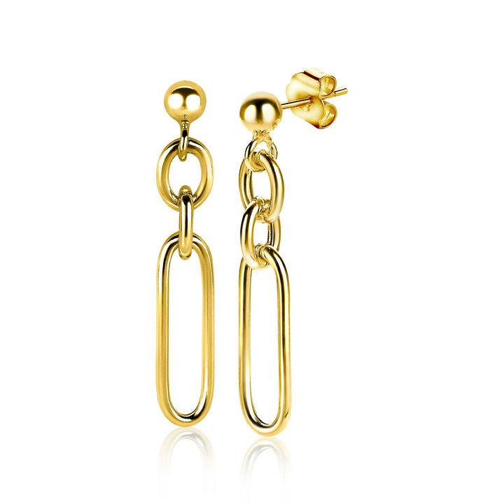 Zinzi Lange Oorbellen Gold Plated Zio1991 G