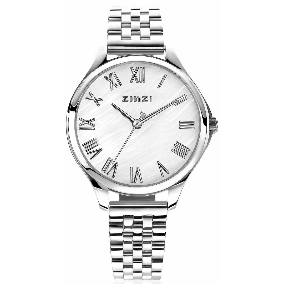 Zinzi Zilverkleurig Horloge Staal Ziw1117