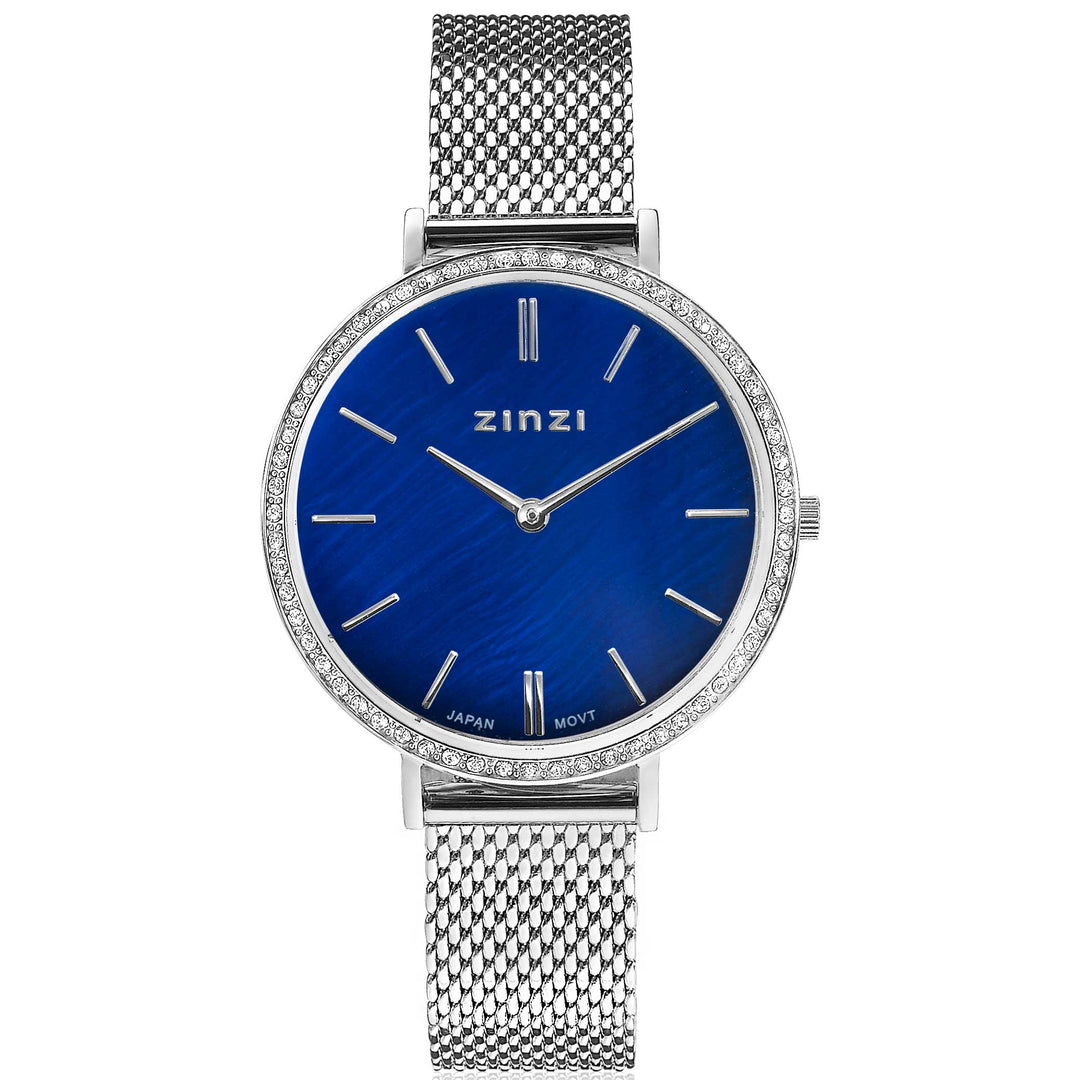 Zinzi Zilverkleurig Horloge Staal Ziw1346