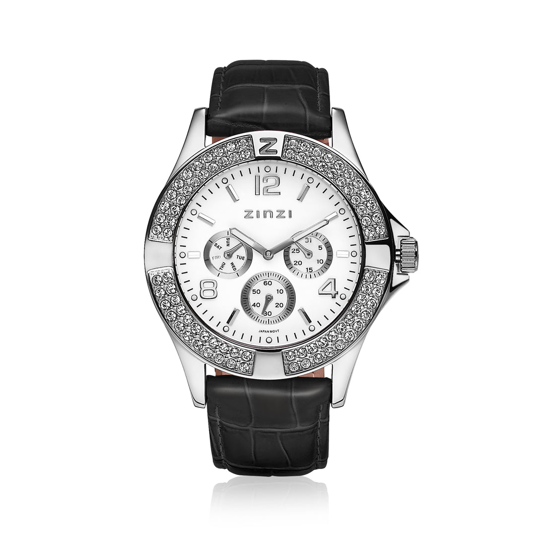 Zinzi Zilverkleurig Horloge Staal Uno6