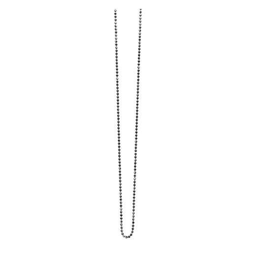 Cadena de plata con eslabones redondos y diseño delicado.
