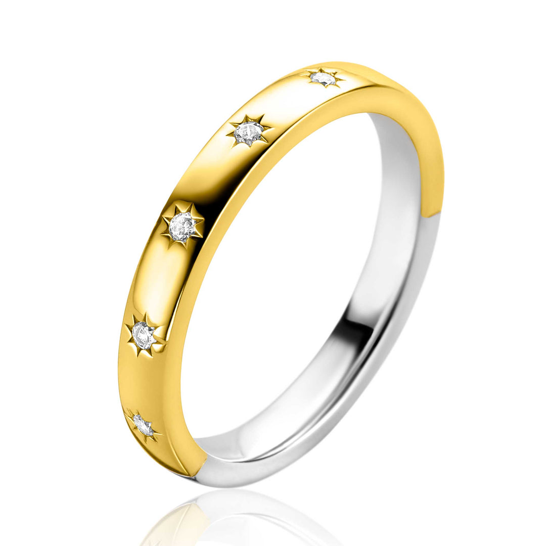 Zinzi Ring Gold Plated Zir2491 Y50