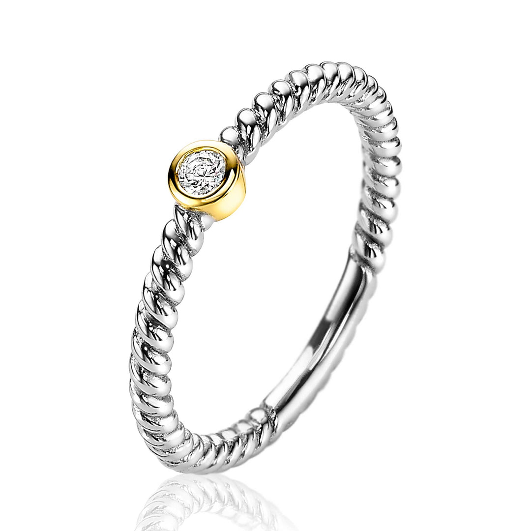 Zinzi Ring Gold Plated Zir2132