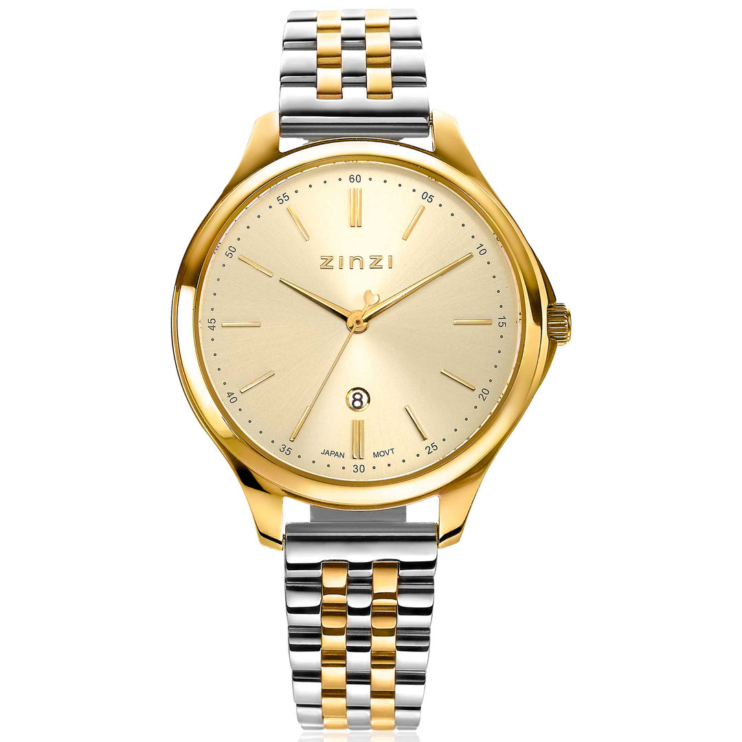 Zinzi Goudkleurig Horloge Staal Ziw1010