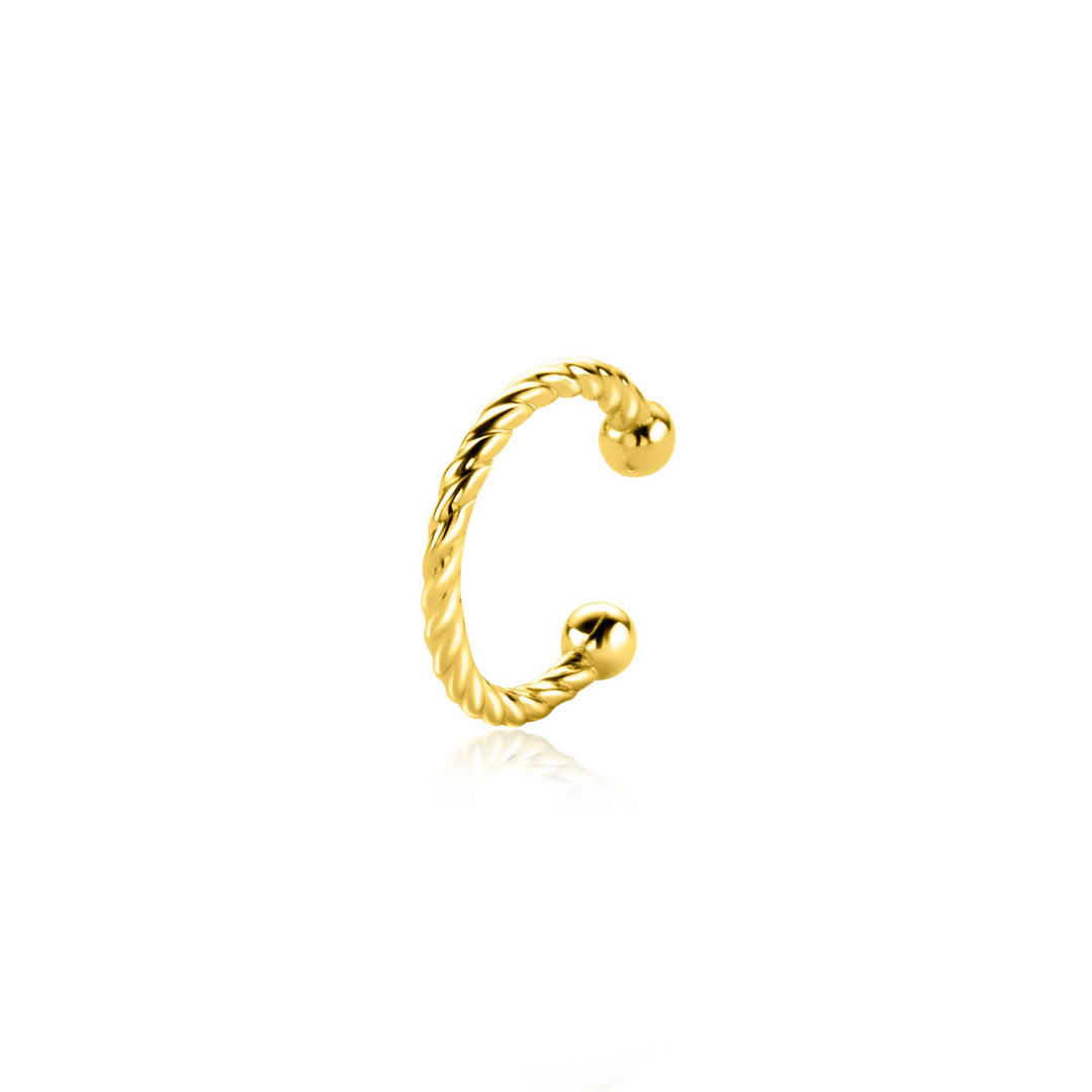 Zinzi Oorbellen Gold Plated Zio Cuff3 G