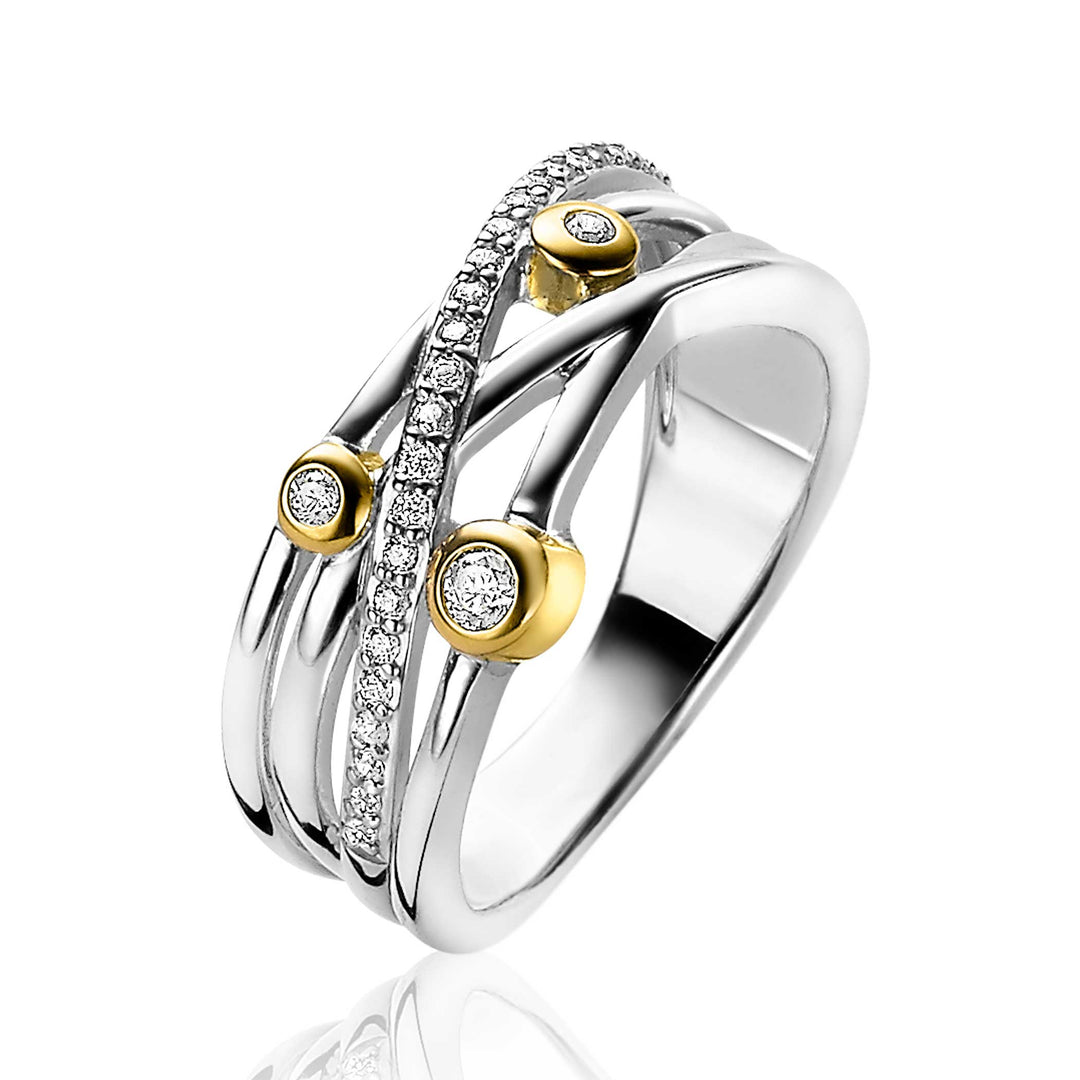 Zinzi Ring Gold Plated Zir2020
