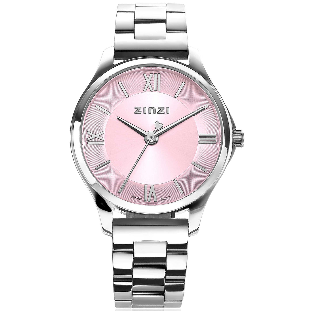 Zinzi Zilverkleurig Horloge Staal Ziw1241