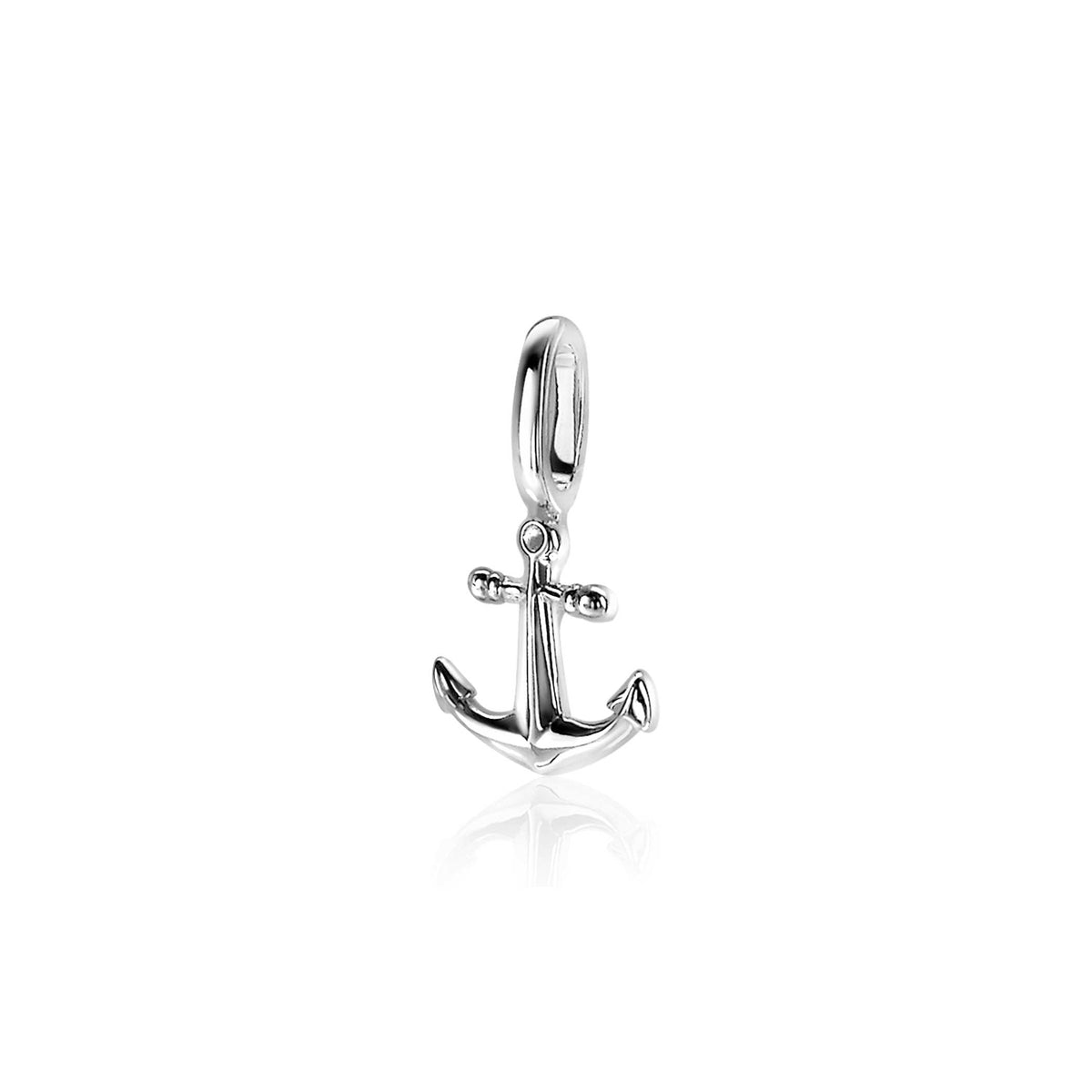 Colgante de ancla de plata.