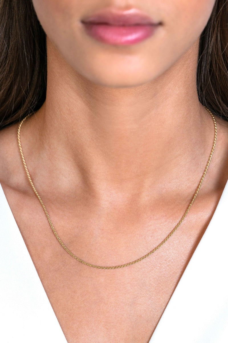 Zinzi Ketting Gold Plated Zilc K42 G