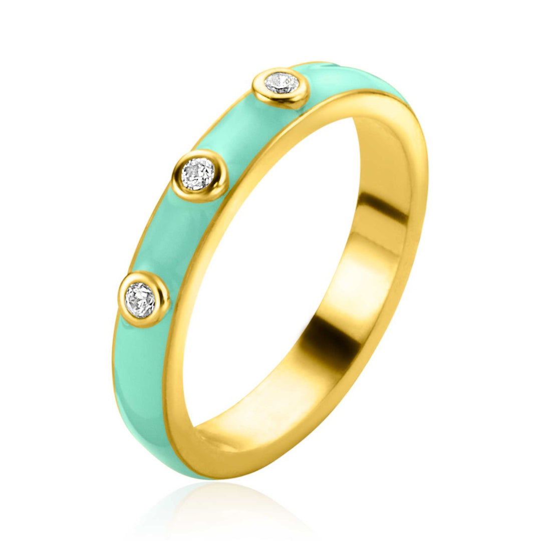 Zinzi Ring Gold Plated Zir2315 T