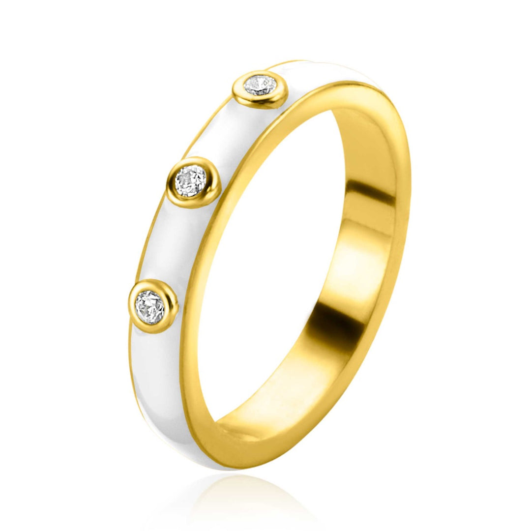 Zinzi Ring Gold Plated Zir2315 W