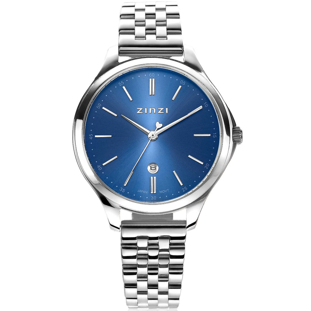 Zinzi Zilverkleurig Horloge Staal Ziw1042