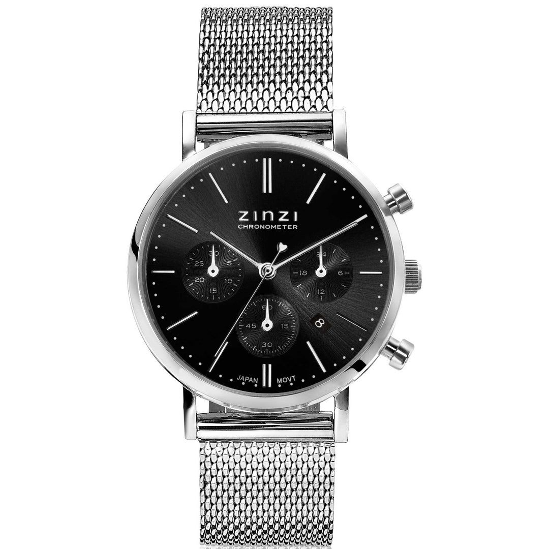 Zinzi Zilverkleurig Horloge Staal Ziw1501