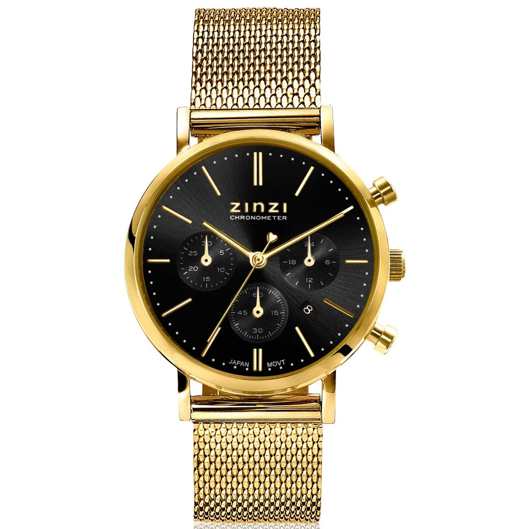 Zinzi Geelgoudkleurig Horloge Gold Plated Ziw1543