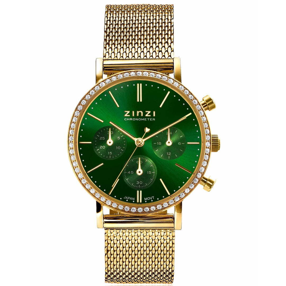 Zinzi Goudkleurig Horloge Gold Plated Ziw1635