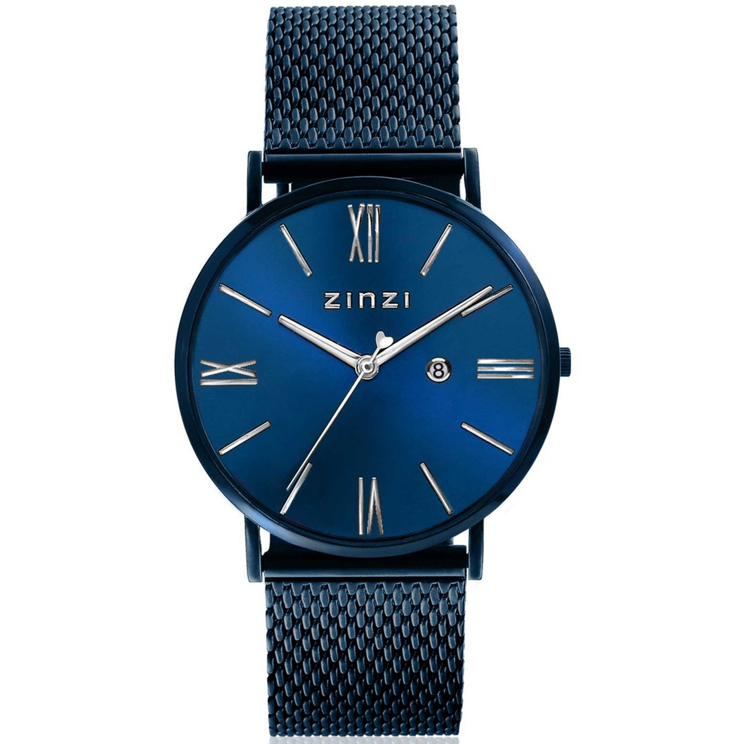 Zinzi Blauw Horloge Staal Ziw551 M